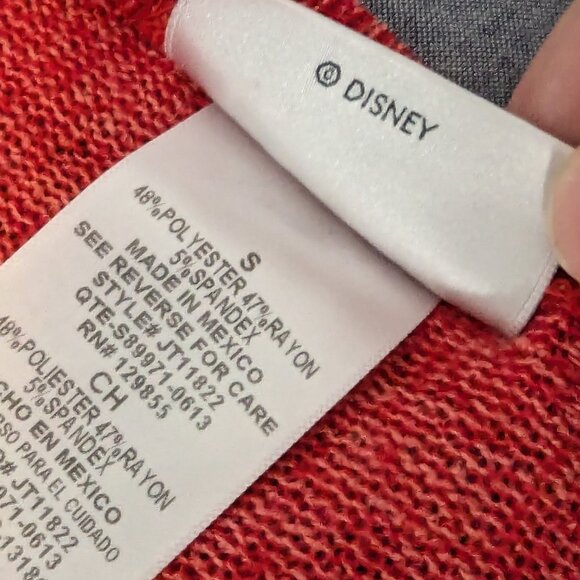 Disney Parks Minnie Mouse Holiday Christmas Red Sweater Knit - Size S - Picture 10 of 10